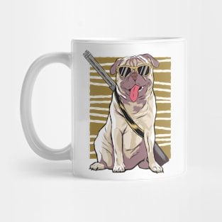 Cool Pug With Rifle Mug